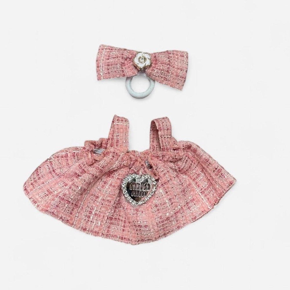 NIB Labubu Outfit - Hair Bow and Dress Set